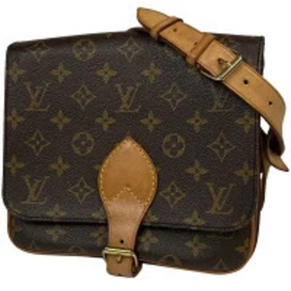 Louis Vuitton Cartouchiere Crossbody Shoulder Bag Monogram Brown